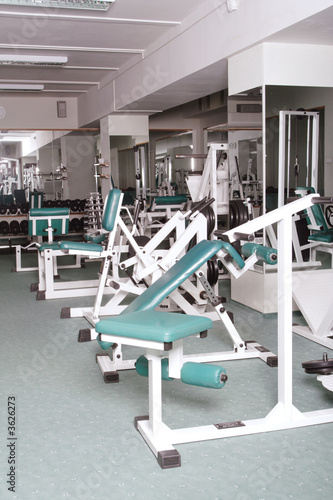 The champion in a fitness center