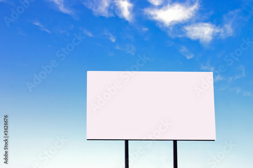 Billboard on a beautiful blue sky - large version