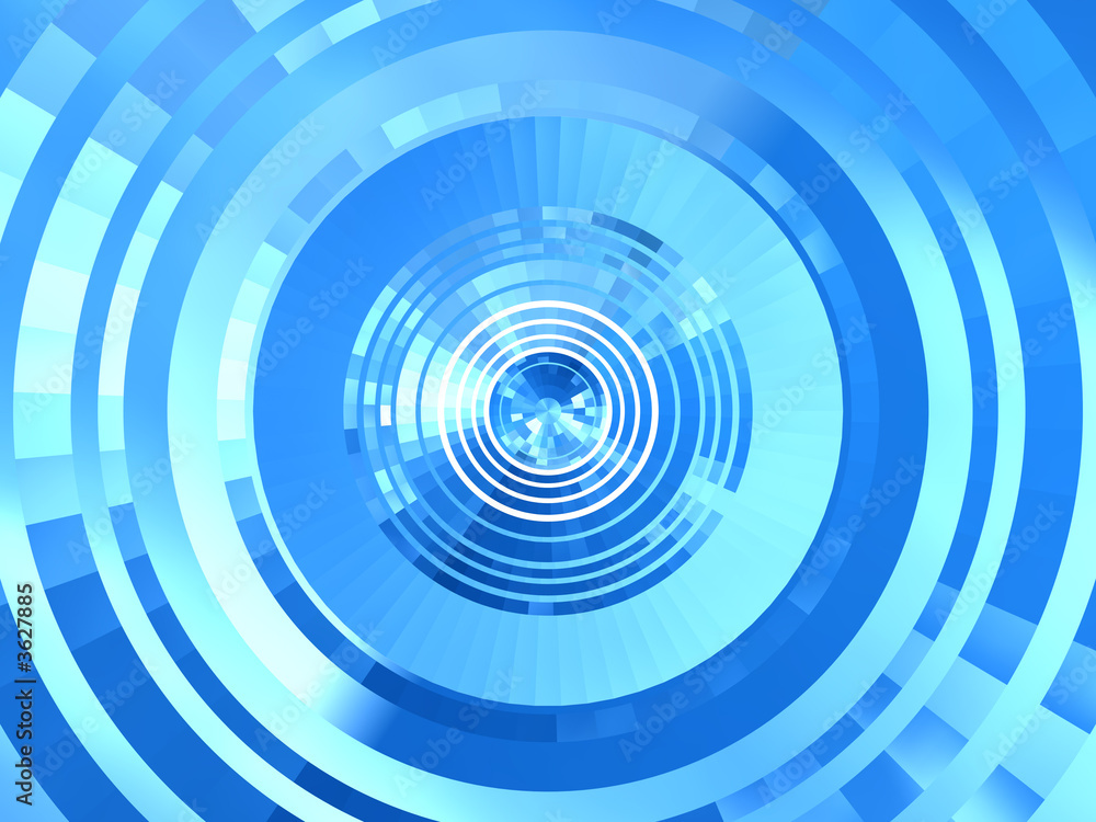 Blue abstract tunnel Blue abstract tunnel