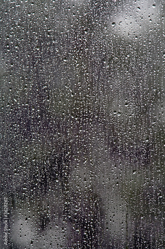 Rain on window