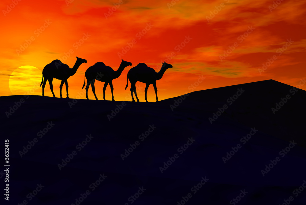 3D render of camel 3D render of camel