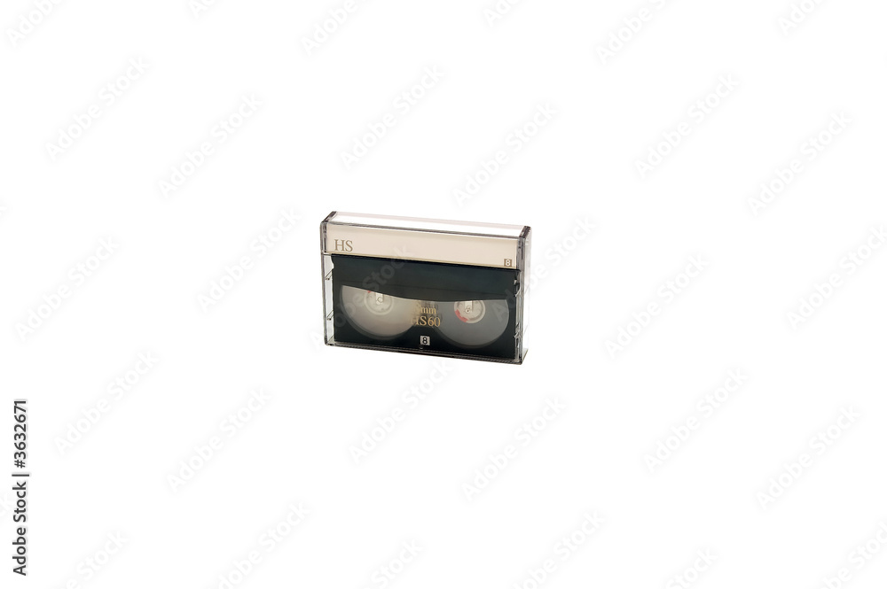 Video tape on white background Video tape on white background
