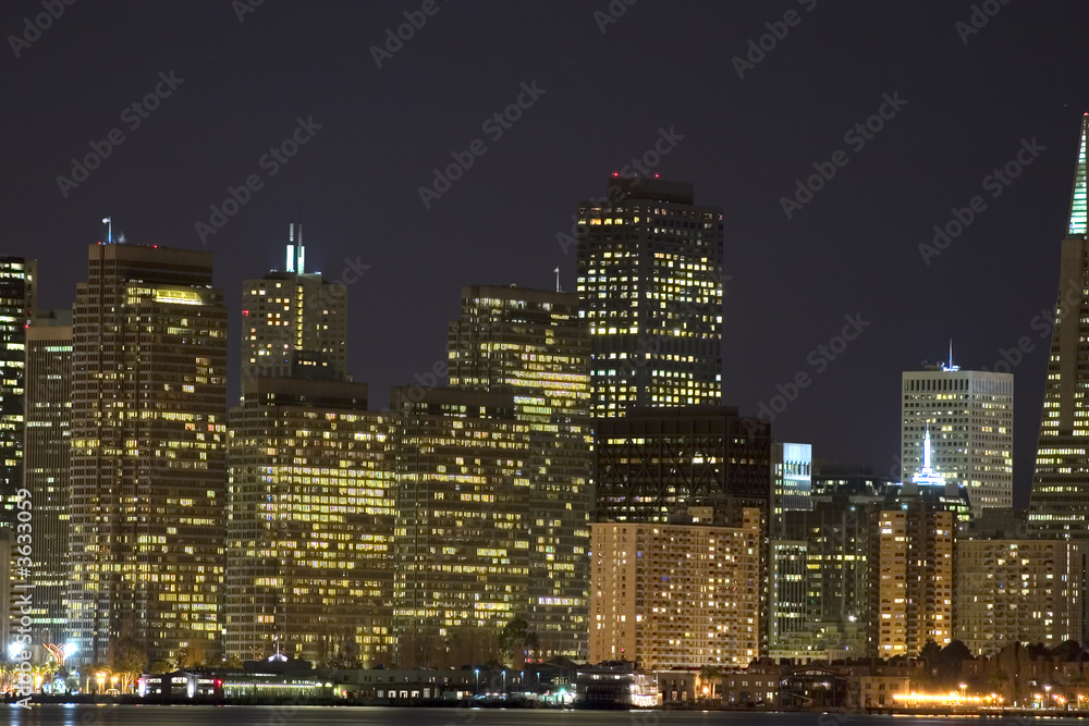 Embarcadero Center at night Embarcadero Center at night