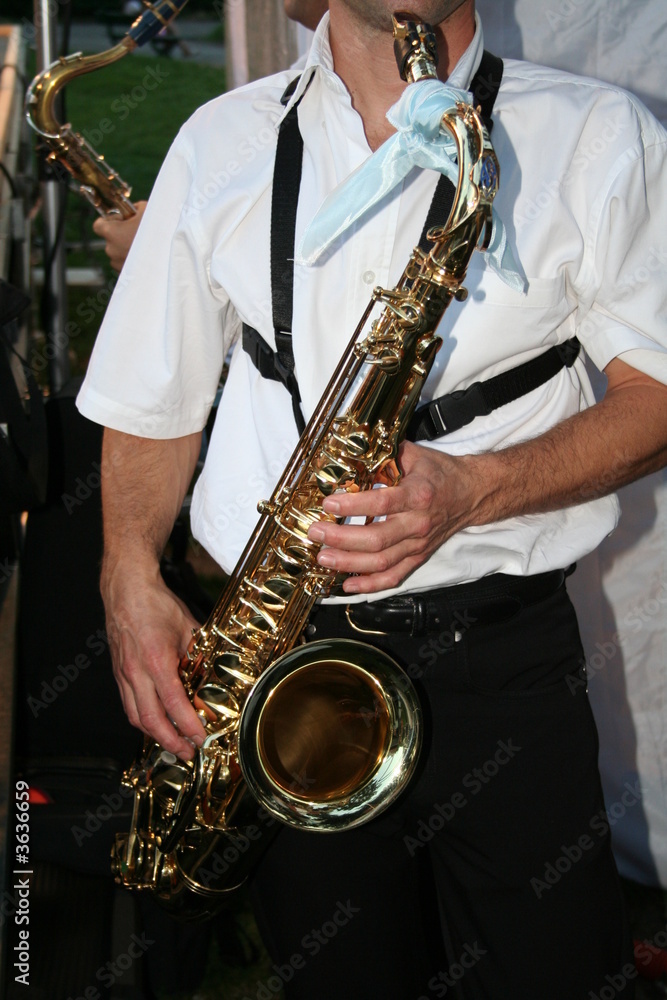 Naklejka premium saxophoniste