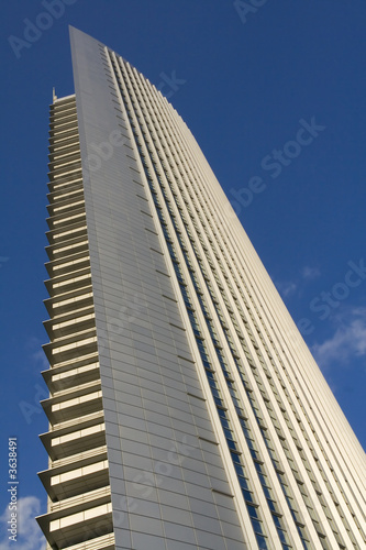 Skyscraper with balconies in Frankfurt / Germany