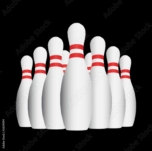 Ten pin bowling skittles