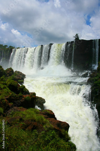 A powerful, loud and ferocious waterfall