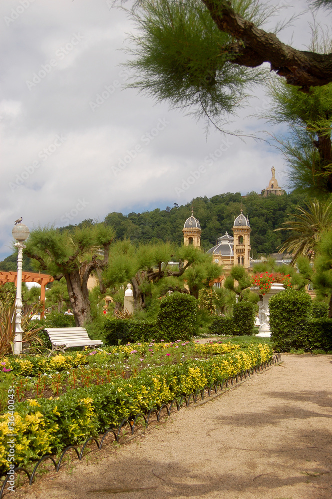 Alderdi-Eder Gardens in San Sebastian, Spain