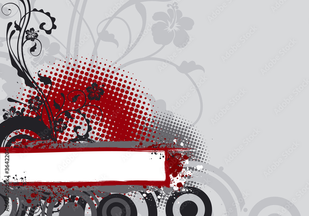 Obraz premium Background with banner illustration