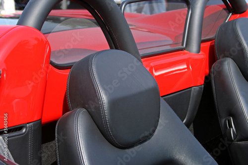 red convertible supercar head rest © Christopher Nolan