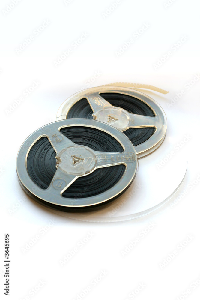 Obraz premium Video tape on white background