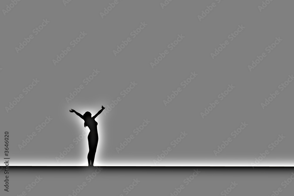 3D render of a silhouetted against the sky 3D render of a silhouetted against the sky