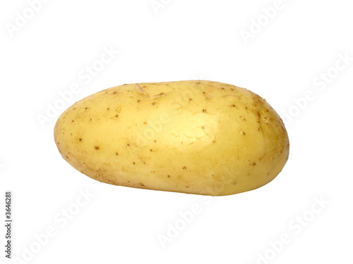 sweet potato isolated with clipping path