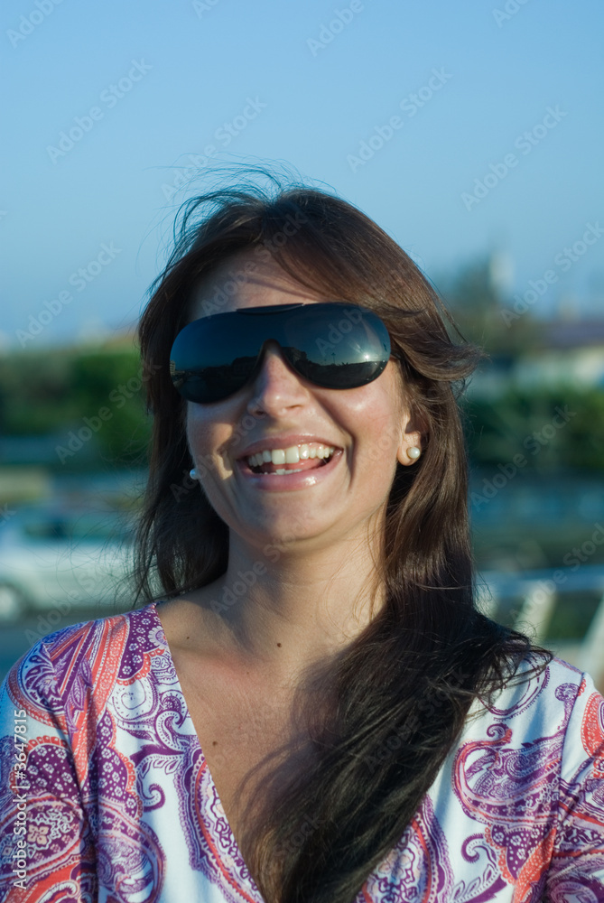 Smiling model portraiture. Very natural portrait Smiling model portraiture. Very natural portrait