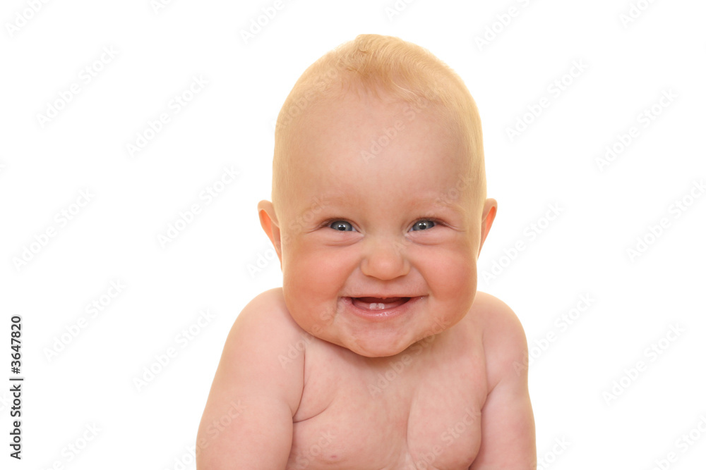 portrait of 8 months baby girl isolated on white portrait of 8 months baby girl isolated on white