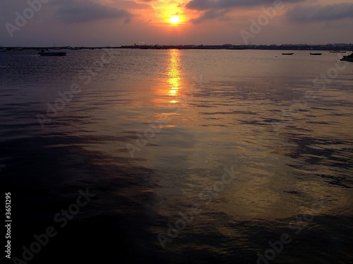 pôr de sol