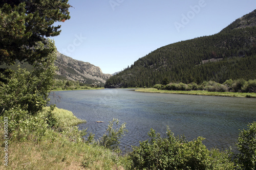 Sioux Charlie Lake located in the Absaroka Mountains of Montana