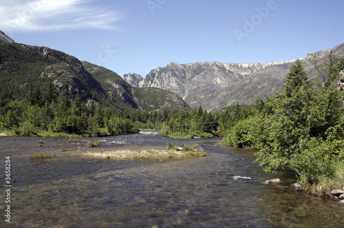 Sioux Charlie Lake located in the Absaroka Mountains of Montana
