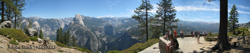 Panoramic View of Glacier Point at Yosemite National Park photo