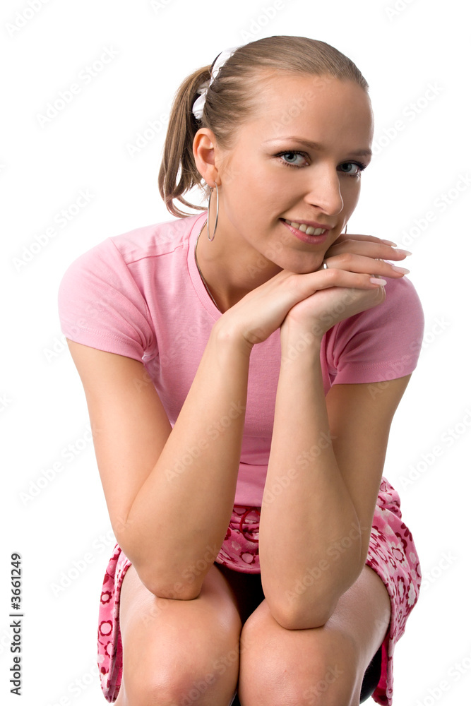 portrait of smiling young girl