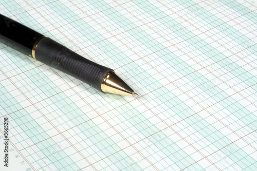 Ledger Paper and Pencil