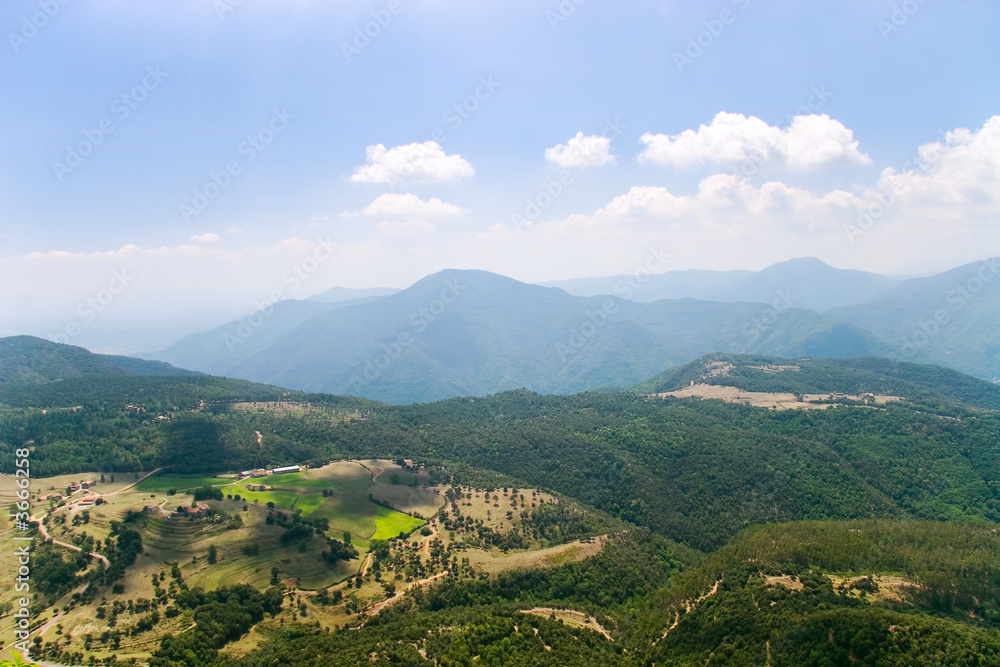 Mountain landscape. Spain, view from high mountain.