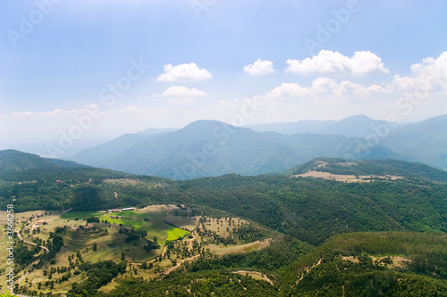 Mountain landscape. Spain, view from high mountain.