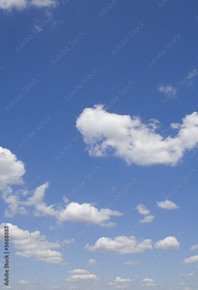 leaden clouds. grey clouds and blue sky