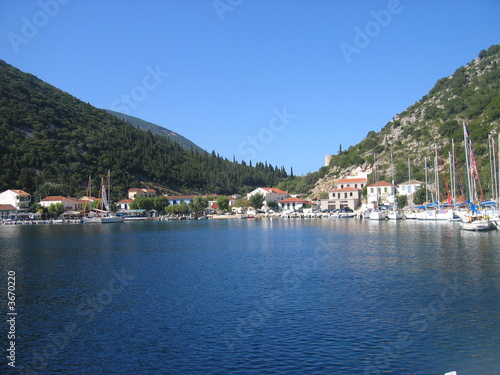 veduta porto di Itaca (Grecia)