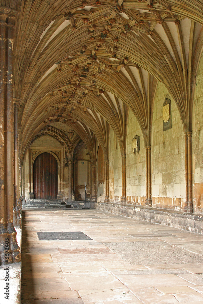 Cathedral cloister corridor