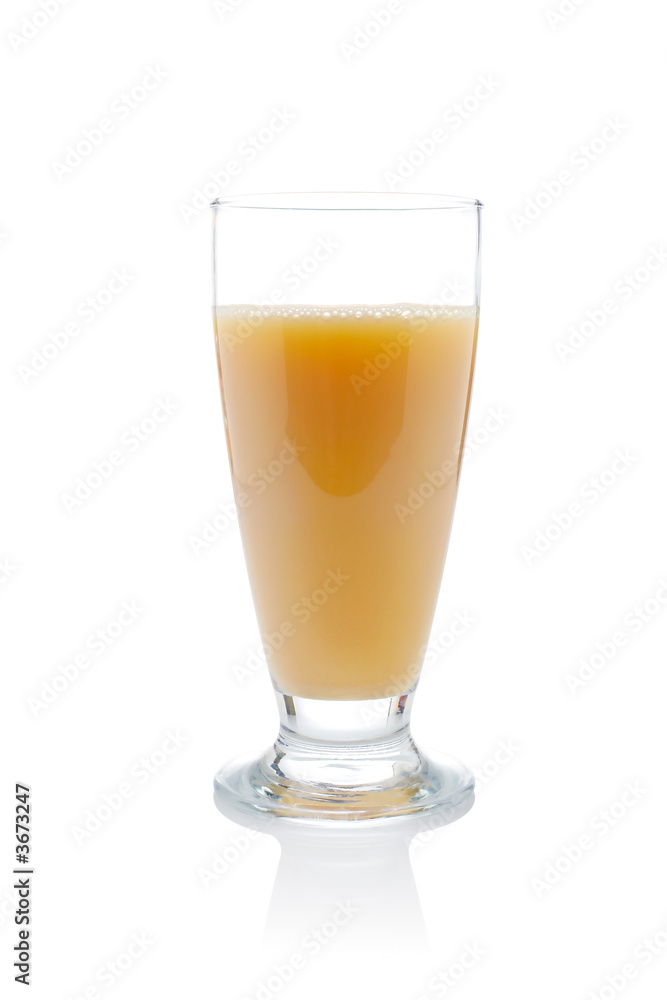 A fresh and nutritious vanilla milkshake reflected A fresh and nutritious vanilla milkshake reflected