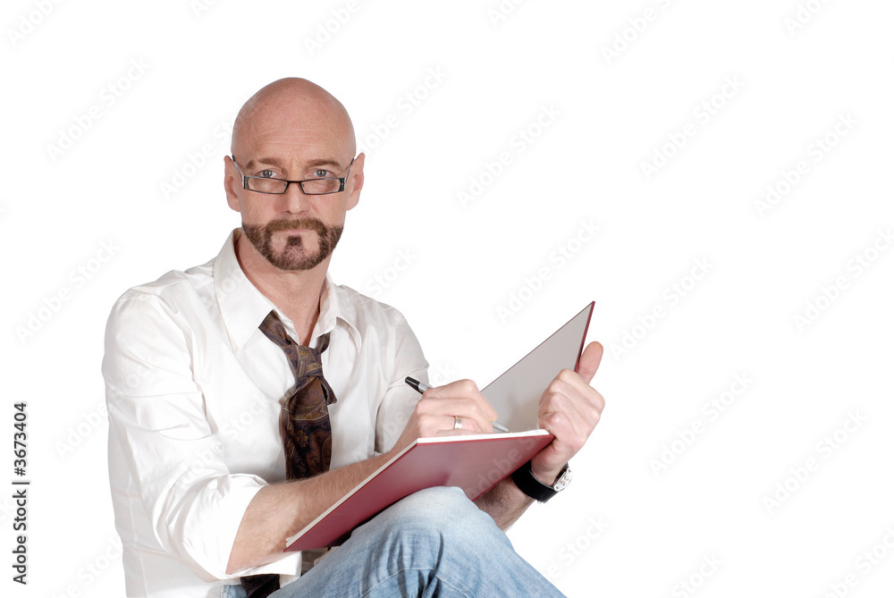 Attractive successful bearded middle aged businessman Attractive successful bearded middle aged businessman