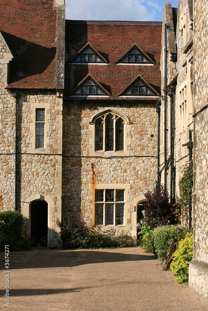 Old English stone building