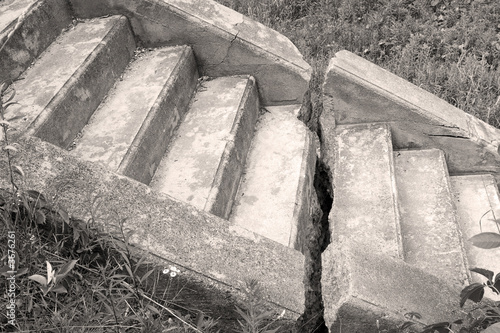 broken stairs photo