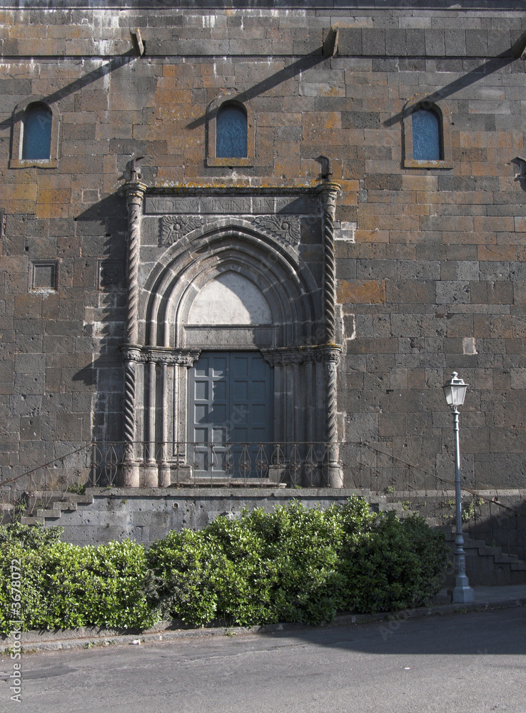 Fototapeta premium Randazzo basilica Santa Maria portale