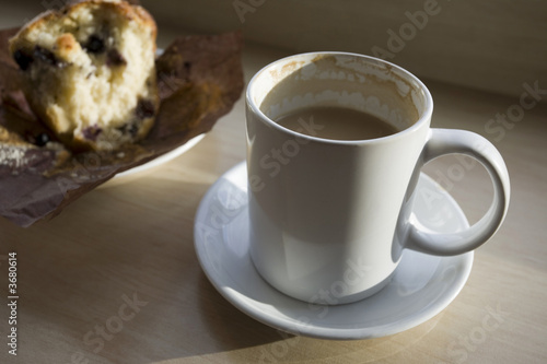 coffee cup and muffin