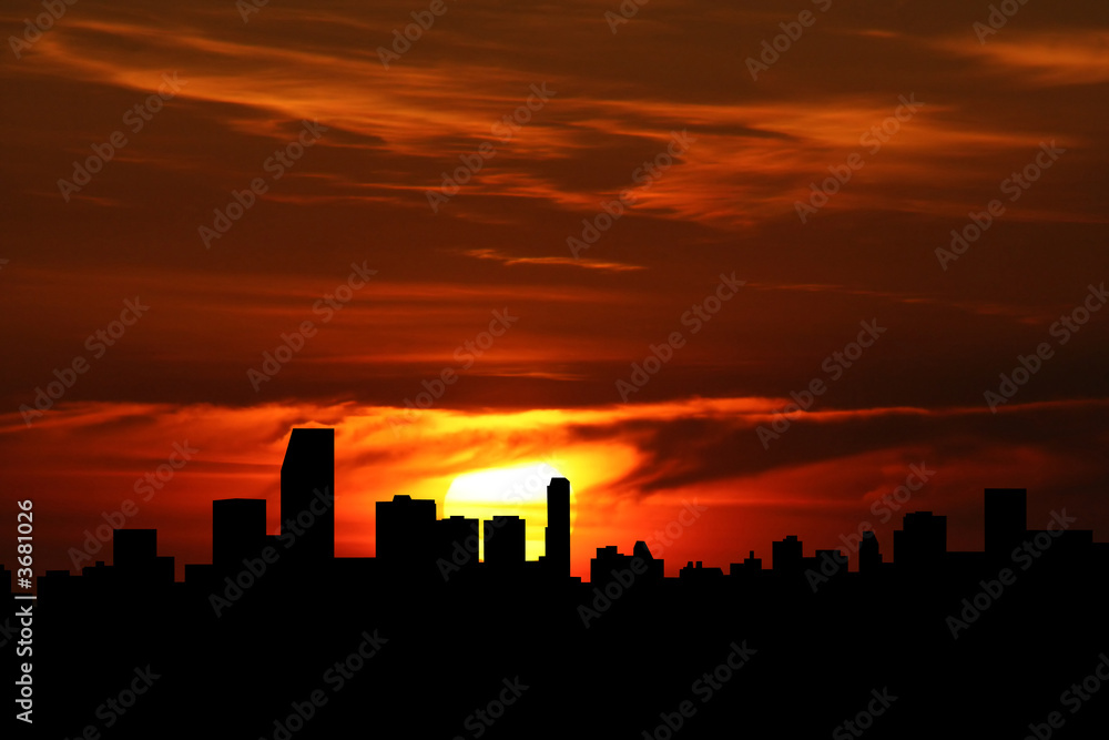 Miami at sunset