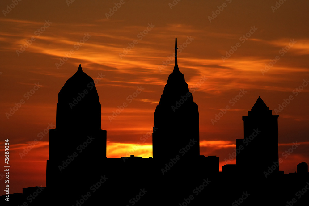 Philadelphia at sunset Philadelphia at sunset
