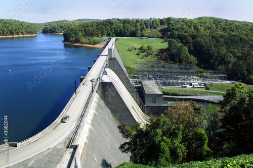 Norris Dam, a hydroelectric dam located in East Tennessee. photo