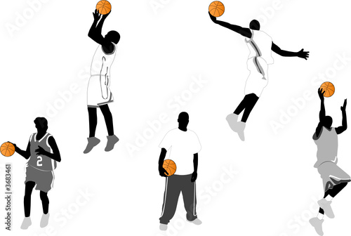 basketball silhouettes