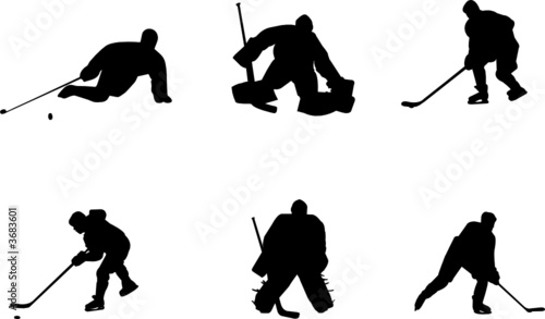 hockey silhouettes