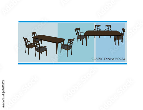 vector de un comedor antiguo