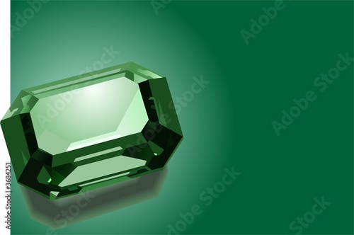 Green emerald background