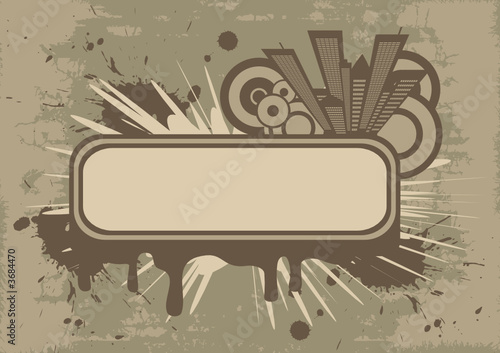 trendy vector grunge urban design 