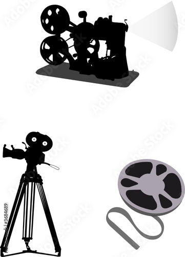 movie equipment illustrations