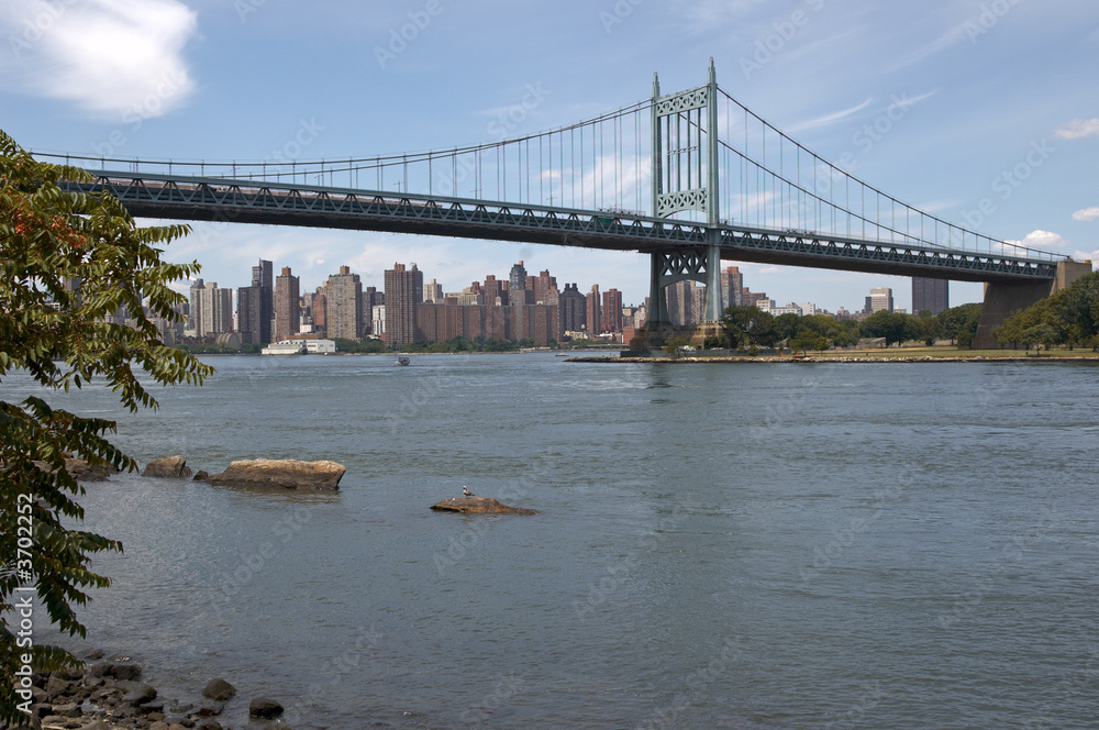 Fototapeta premium The Triboro Bridge over the East River NYC