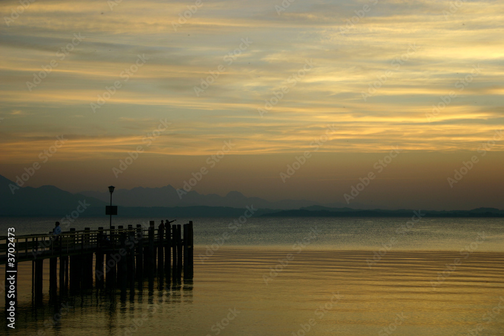 Sunset. The like Chiemsee in Bavaria, Germany. #2