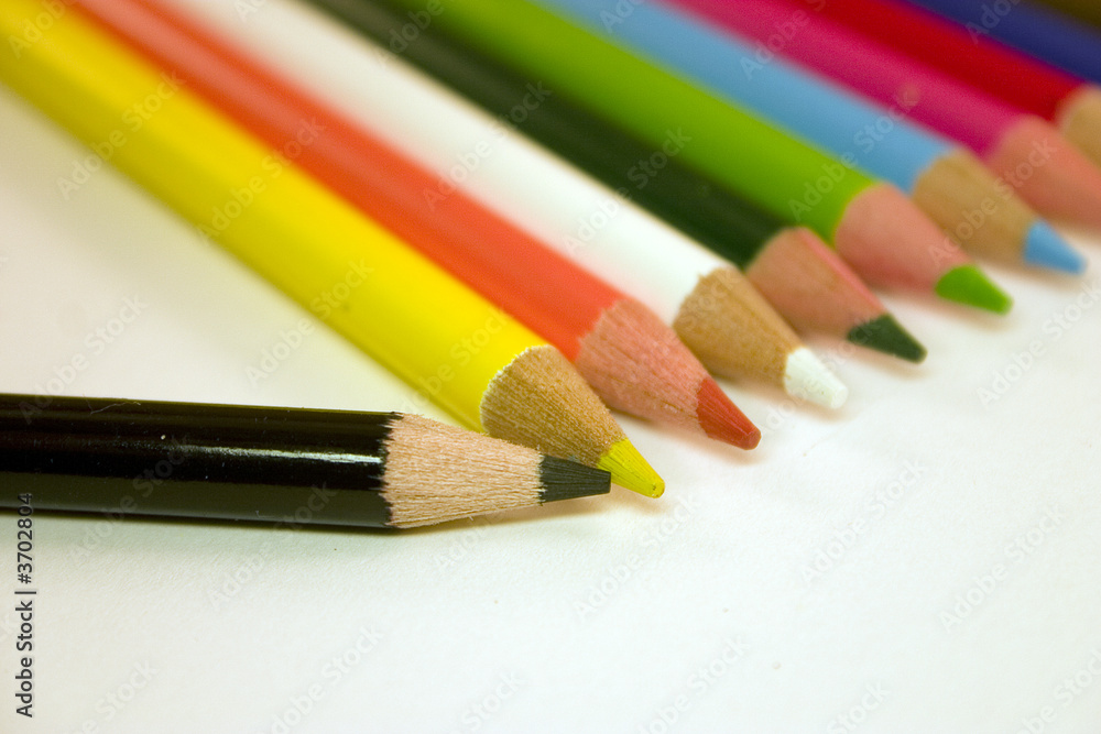 Naklejka premium crayons de coulaur