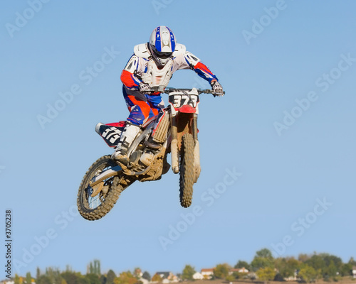 Fototapeta Naklejka Na Ścianę i Meble -  Motocross Motorcycle Jump