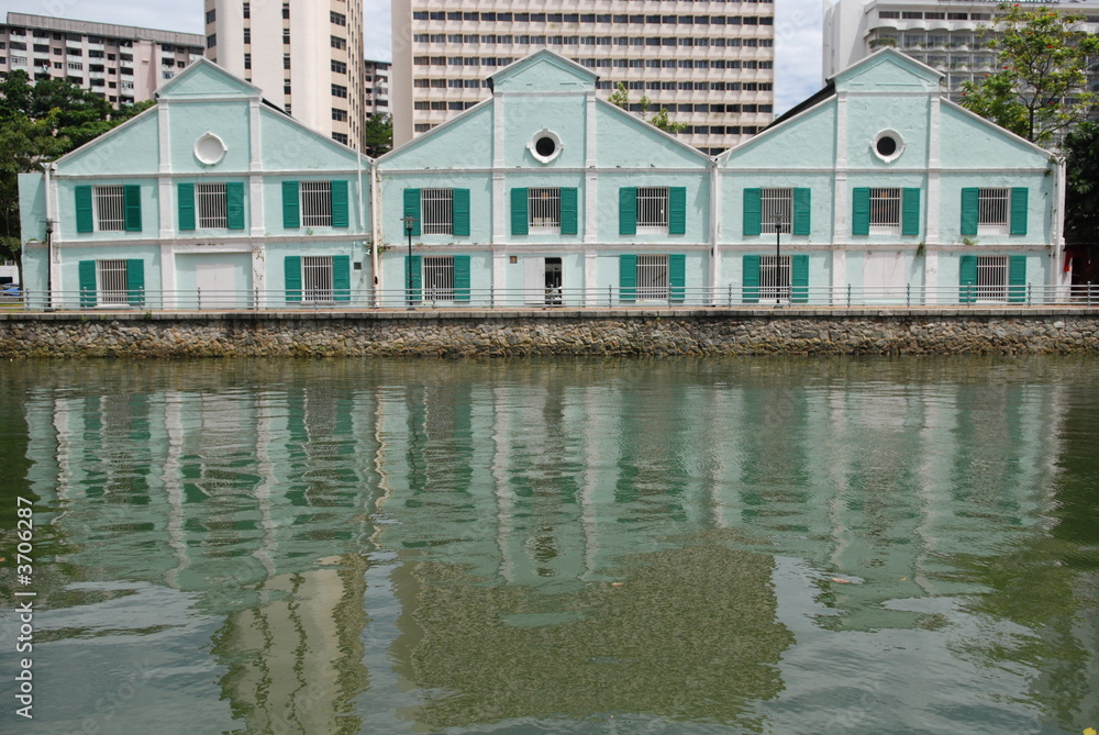 old houses in the river side old houses in the river side